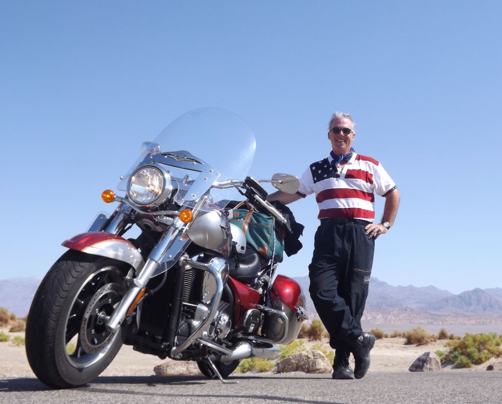 Man and his motorcycle