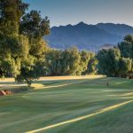 The Furnace Creek Golf Course on a sunny day.