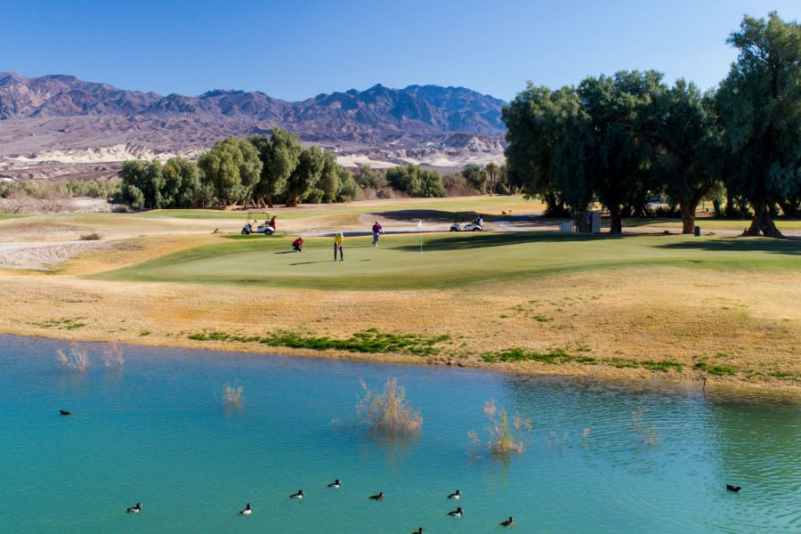 Furnace Creek Golf Course at Death Valley