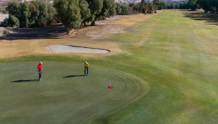 Furnace Creek Golf Course at Death Valley