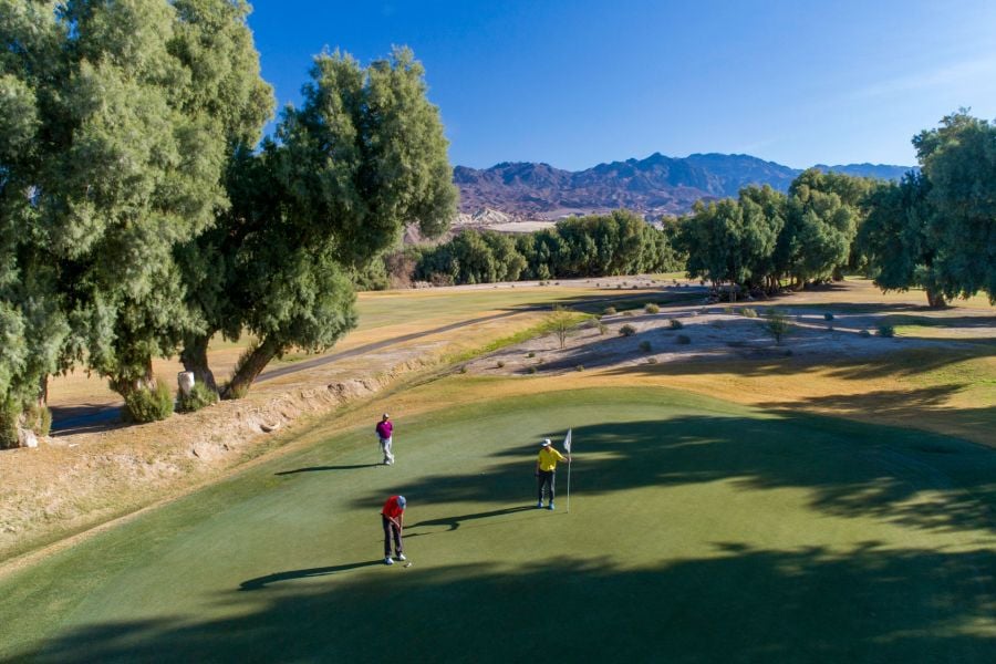 Furnace Creek Golf Course at Death Valley