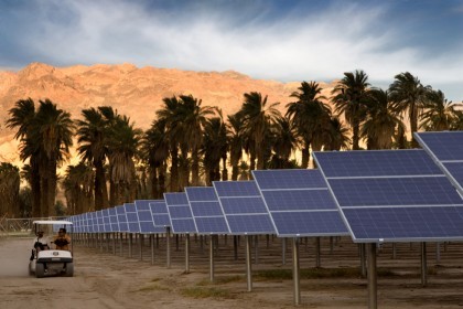 Death Valley Solar PV With Cart