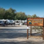 Fiddlers' Campground sign