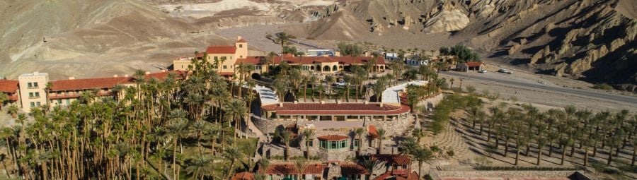 Aerial of The Oasis at Death Valley