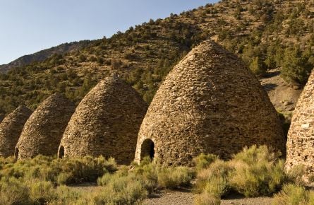 The Death Valley Charcoal Kilns were used to create charcoal for local mining operations.