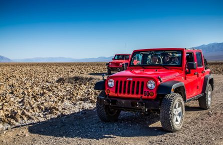 Jeep at Death Valley
