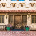 The ornate entry to the Death Valley Ranch.