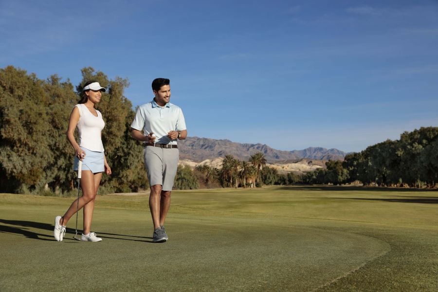 The Furnace Creek Golf Course at Death Valley