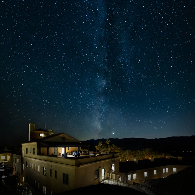 The Inn at Death Valley under The Milky Way
